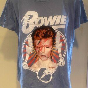 2021 David Bowie XL T Shirt Blue Duffy Archive Short Sleeve Cotton/Poly 60/40